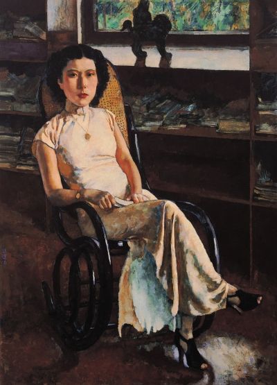 徐悲鸿珍妮小姐画像油画98cm×136cm1939年作嘉德供图