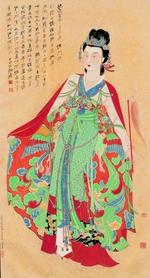 中国书画仍是2013国内拍卖的重头戏,张大千的《红拂女》以7130万元成交,成为嘉德拍卖全年中国书画部分的最高价。