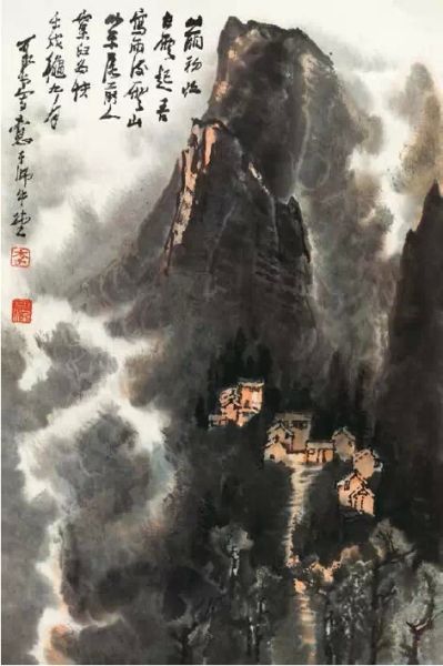 李可染(1907-1989) 雨后云山