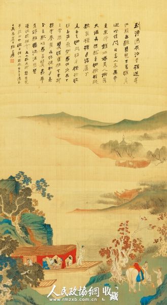 张大千的《琵琶行诗意图》，以1587万元成交