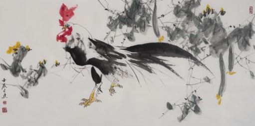 司马连义(1947年—)《花鸟画》