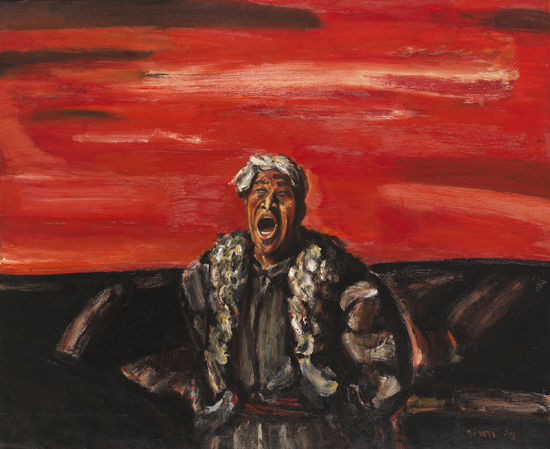段正渠《东方红》布面油画 1991年作　125×150 cm