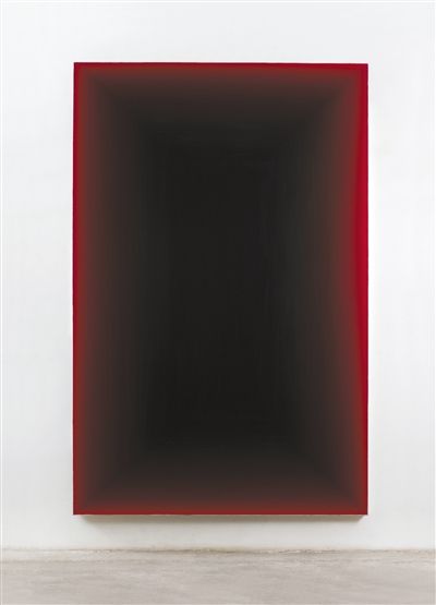 2012年的作品《无题121101》，布面丙烯，280×180cm。