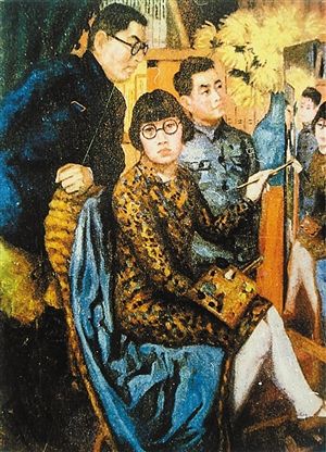 潘玉良1932年完成的现实主义作品《我的家庭》，为画家的家庭肖像画。画家位于画面的中心，潘赞化和他的儿子站在身后观看她作画。用一家三口人做创作题材反映出家在潘玉良心中的重要地位。