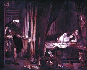 孙佩苍旧藏法国画家德拉克洛瓦的《奥赛罗与苔丝德蒙娜》