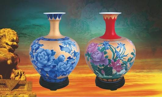 十全十美彩瓷皇帝玉冠瓶在京首发_藏品市场