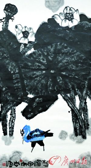 　　尚涛 《芳泽》（中国画） 180cm×97cm