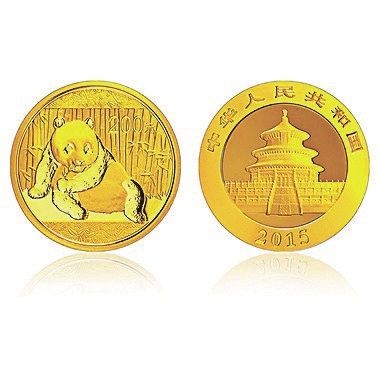 2015版熊猫金币。