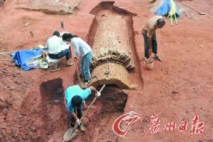 广州现保存完整古砖墓 淘金坑一带古墓密集