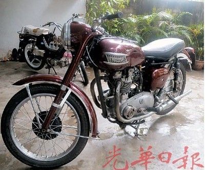 大马华裔热衷古董摩托车:耗时6年维修变废为宝