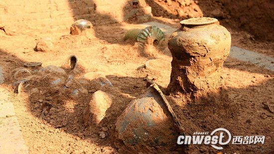 眉縣常興鎮發現的一處漢代墓葬。
