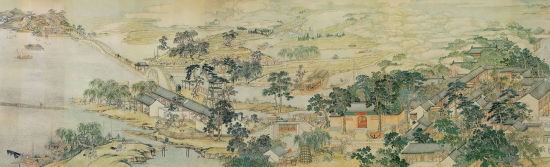 　姑苏繁华图（局部） 现藏于辽宁省博物馆