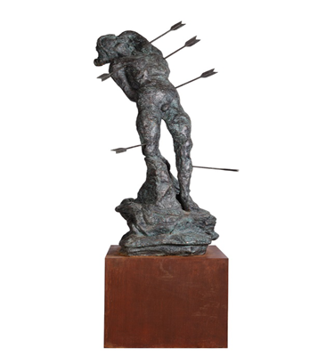 Salvador Dali - Saint Sebastian 圣塞巴斯蒂安 - Sculpture H217×L74×W66cm Base H77×L77×W77cm Bronze 1974 2-8