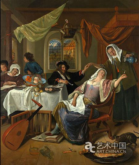 《放荡的家庭》扬·斯特恩1663–1664年