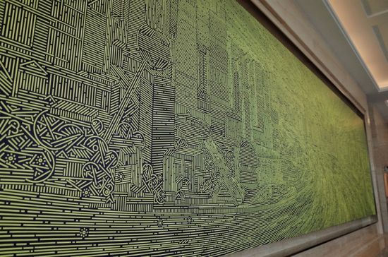 艺术家陆新建的绘画新作《城市经纬 / 上海NO.16》