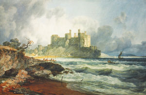 透纳落户海口的画作《北威尔士的康威城堡》