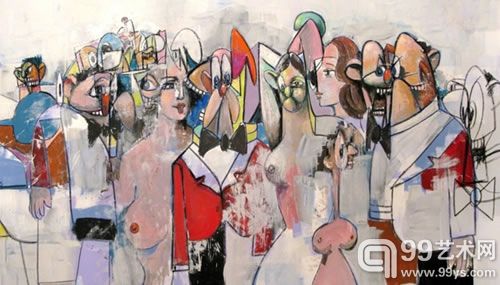 乔治-康多（George Condo）作品“Field of Figures”以45万美元的价格成功出售