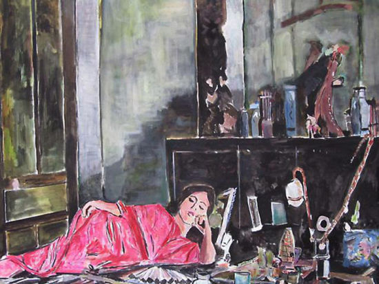 鲍勃·迪伦的油画《鸦片》