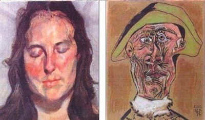 英国画家卢奇安・弗罗伊德的《闭眼的女人》。
