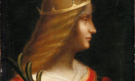 被认为由达芬奇所作的《伊莎贝拉・黛丝恬肖像》油画版局部  Courtesy of Corriere della Sera 供图