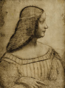 《伊莎贝拉・黛丝恬肖像》素描版  Corriere della Sera 供图