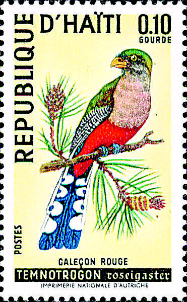 海地1969年發行的鳥類郵票