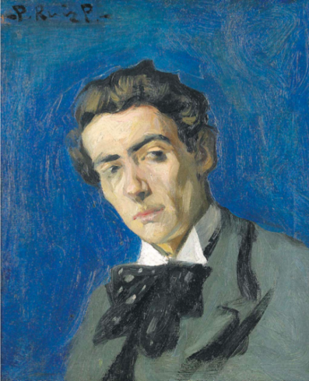 毕加索《Portrait d’homme, Dionís Renart》，1899年
