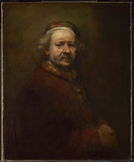 《伦勃朗63岁时的自画像》1669
