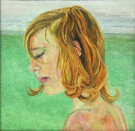 参展作品：卢西安·弗洛伊德作品《海边的女孩》（1956）