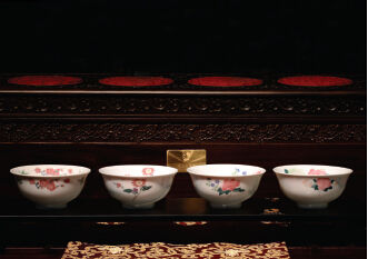 紅官窯2008版再造毛瓷之四季花卉碗毛澤東同志誕辰115週年紀念瓷