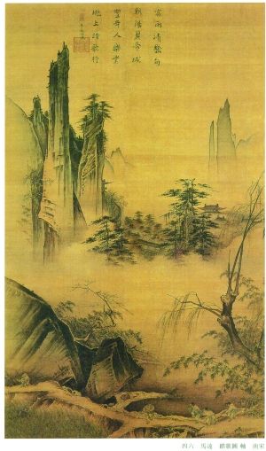 與當下的藝術比較，傳統畫作似乎更符合中國人的審美。圖為宋代馬遠《踏歌圖》