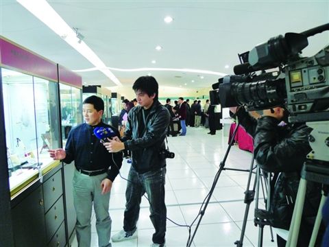 蒋喜接受台湾当地媒体采访