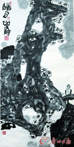 尚涛 《皓月》 68cmx136cm 中国画