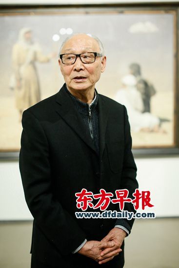 中央美院美术史教授邵大箴 高剑平 图