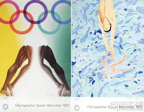 由艾伦・琼斯和大卫・霍克尼设计的奥运会海报在本汉姆拍卖上售出