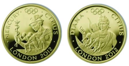 交行推出的伦敦奥运会纪念金银币