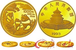 1993年12oz熊猫金币