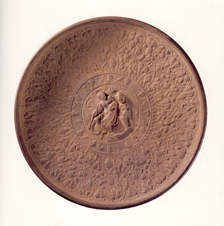 东罗马神人纹鎏金银盘　公元4－6世纪　靖远县北滩出土
