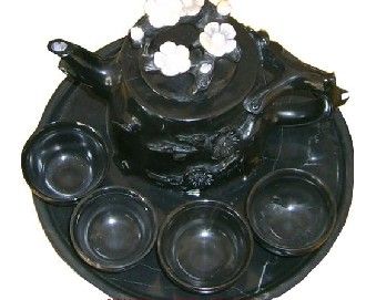 石雕茶具石壶