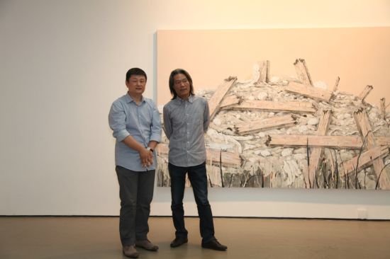 策展人赵力与嘉宾艺术家石冲