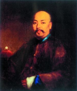 林呱《自画像》油画 1854年 香港艺术馆收藏