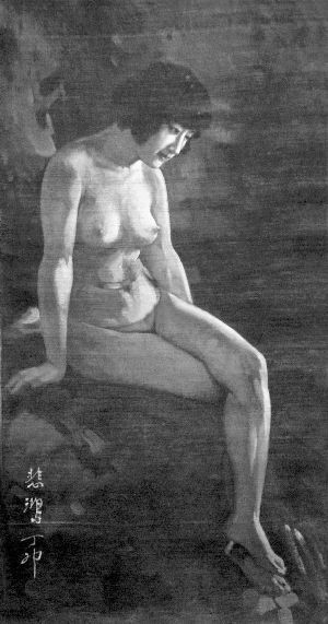 徐悲鸿1927年油画 裸女（蒋碧薇像）