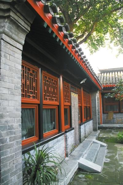 8月9日，蔡元培故居，修缮后的中院正房干净整洁。实习生 李雨 摄
