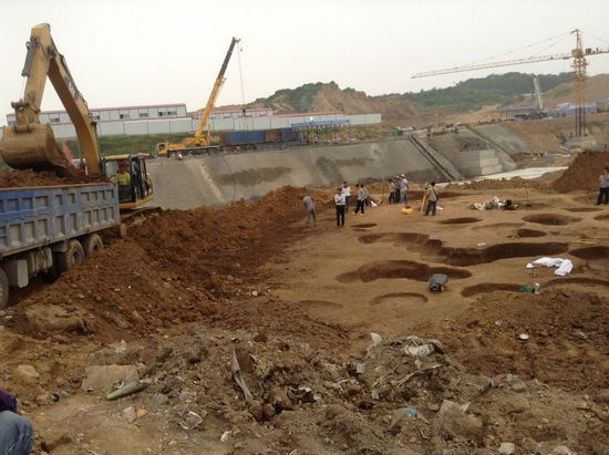 李沧区东周遗址在施工中遭到严重破坏