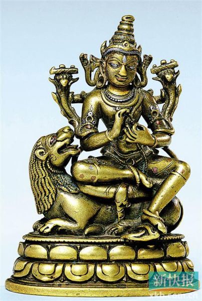 骑狮文殊(东北印度,帕拉王朝)