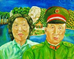 　《双亲》为刘炜创作于1990年的代表作，此前估价120万至280万，最终在北京保利春拍上以977.5万元成交。