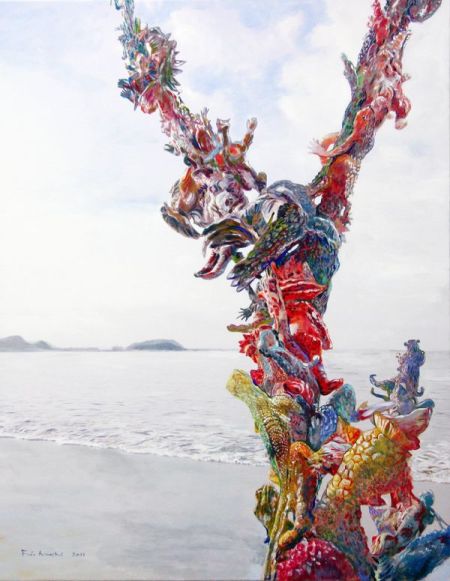 Hiroshi FUJI IFH-P-AS+ acrylic on canvas 93×75cm 2011 MORI YU GALLERY