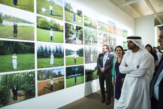 Nada Raza, HH Sheikh Hamdan Bin Moh,The Abraaj Group Art Prize Opening, Art Dubai 2014