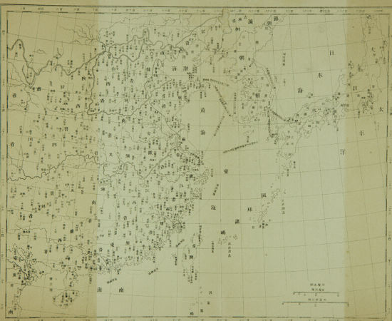 日本间谍绘制的日韩清地图