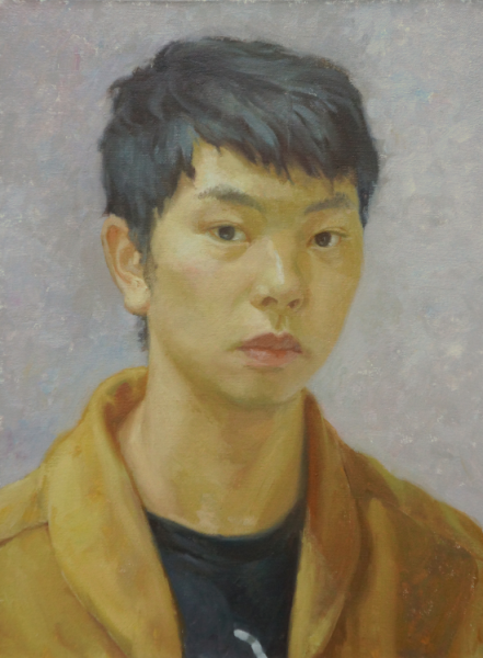 蔡昊坤《自画像》 布面油画 2015年